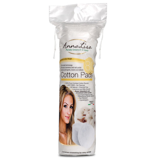 Premium Cotton Pads - 80 count - Anna Lisa Cotton