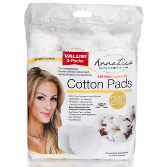 Premium Cotton Pads - 240 count. - Anna Lisa Cotton